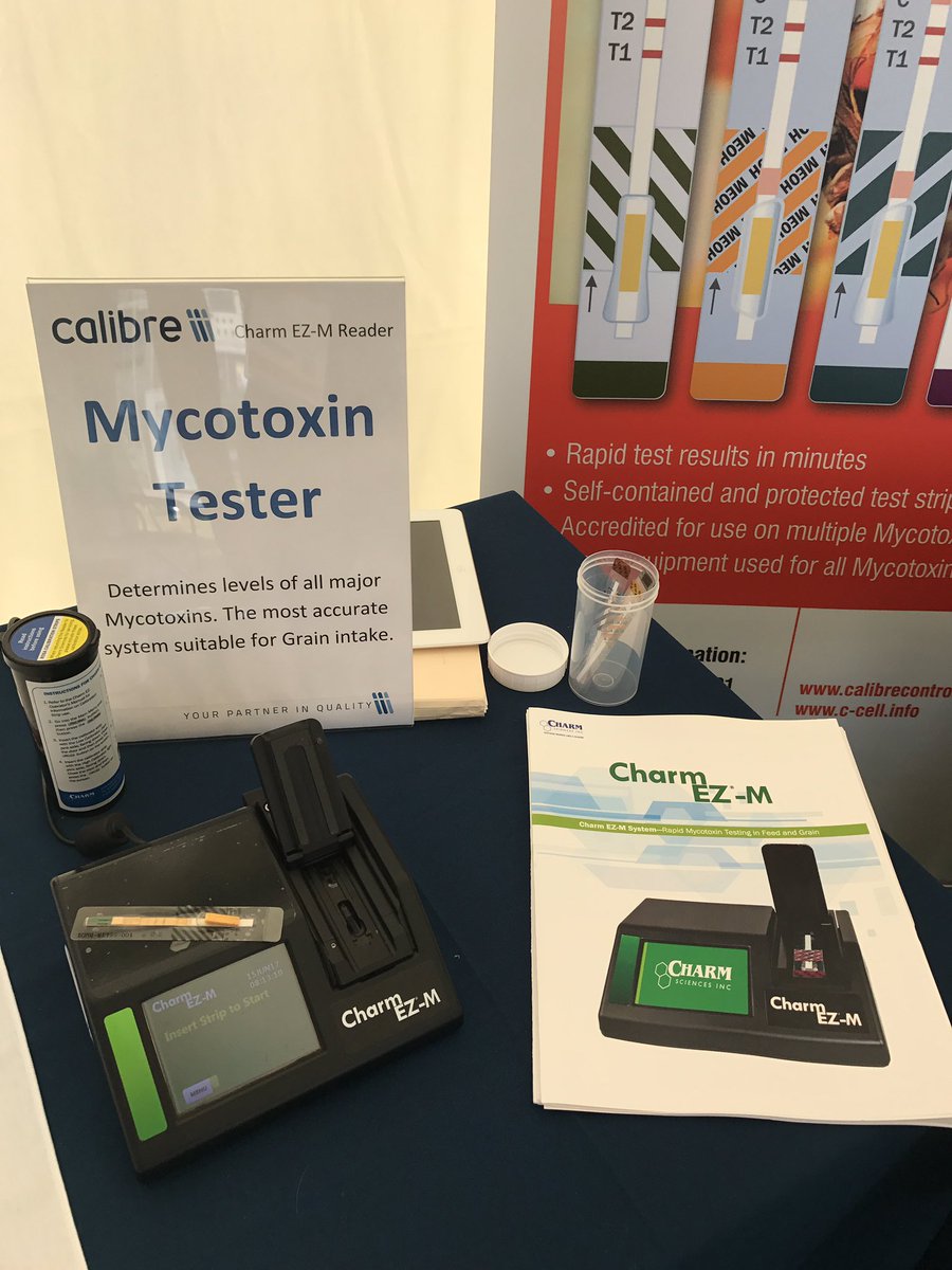 CalibrePaul's tweet photo. Are you Mycotoxin prepared for this harvest? Visit @calibrecontrol stand1031 @CerealsEvent for how to meet grain passport #DONtest https://t.co/BVywRRtVEF