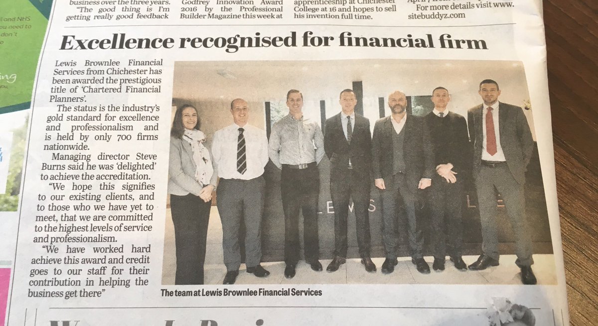 LewisBrownlee's tweet photo. Congratulations to Lewis Brownlee Financial Services for gaining their chartered status!  https://t.co/rUsyJ0gSD2 https://t.co/lQ5Q75RiC1