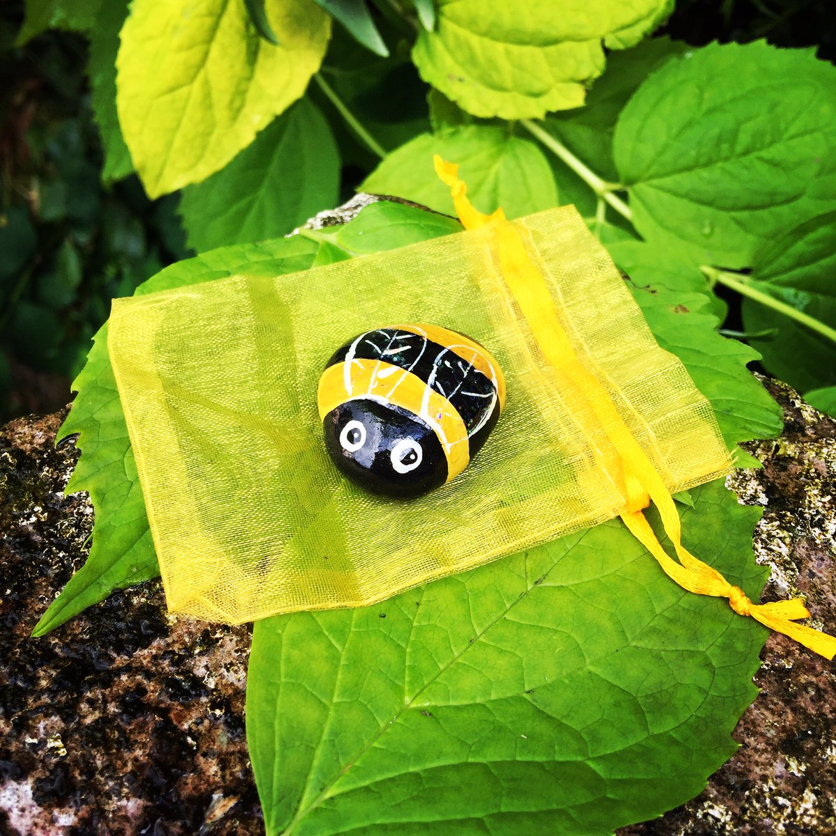 wildseawitch's tweet photo. Are you #buzzing today and ready to #Bee great ? #blessedBee #honeyBee #savetheBees π #BuzzFeed hand painted stone #bee π #beethebestyoucan https://t.co/TlCoSYb1r2