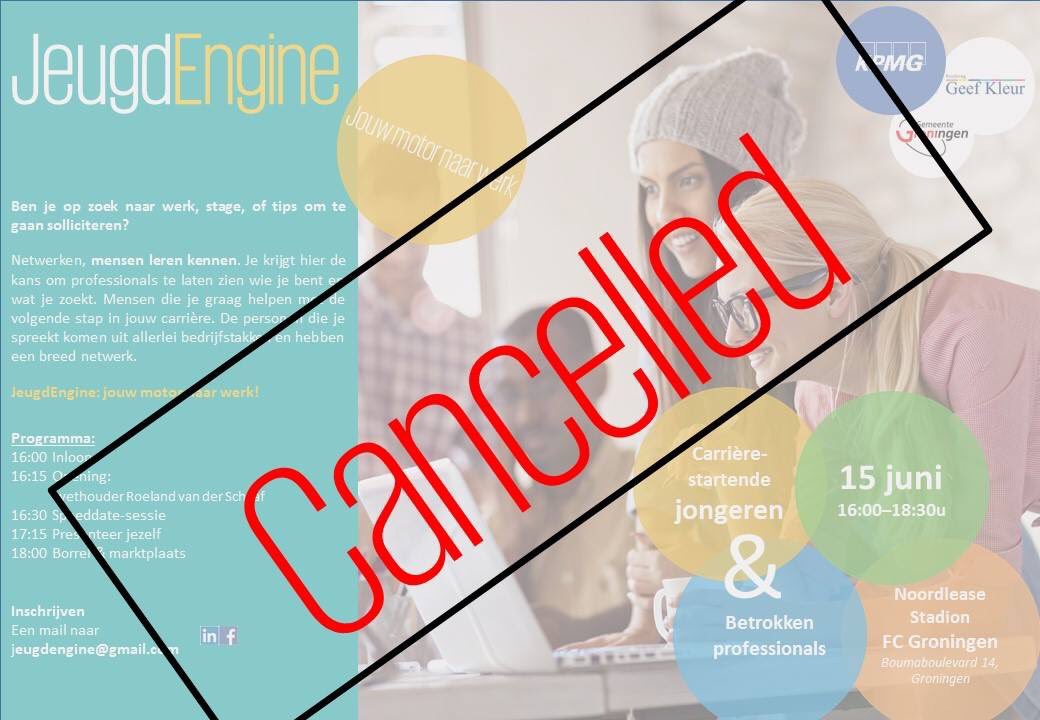 jeugdengine's tweet photo. De Jeugdengine gaat ivm te weinig aanmeldingen niet door (3 jongeren tegenover 25 profs)! https://t.co/MdkkjwSSuL