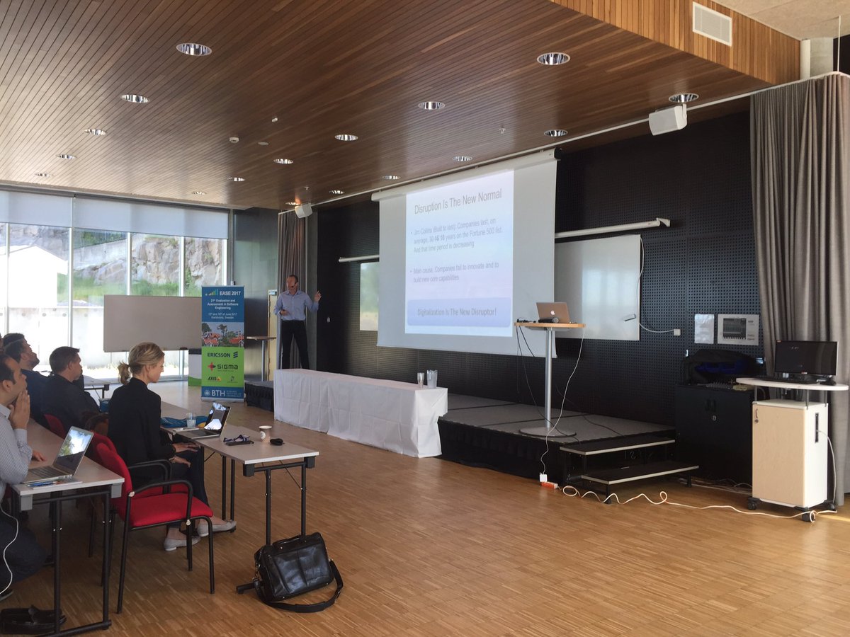 ease2017's tweet photo. Our first keynote @JanBosch https://t.co/a9nuXUmKHJ
