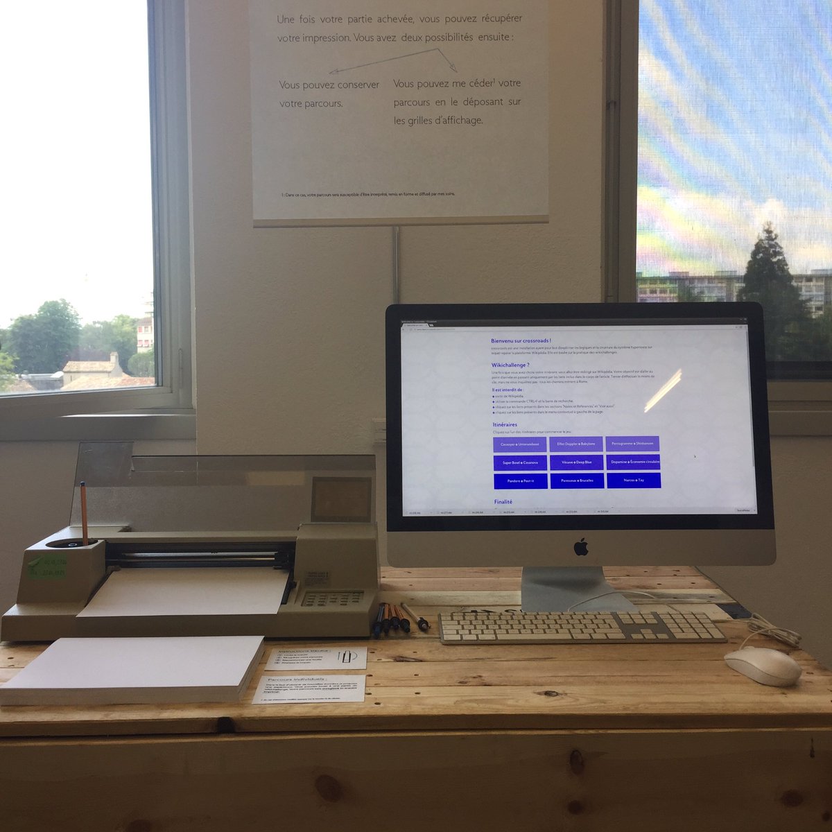 @marioncouesnon (<a href="/HeadMediaDesign/">headmediadesign</a>) designed an apparatus to trace wiki challenge routes