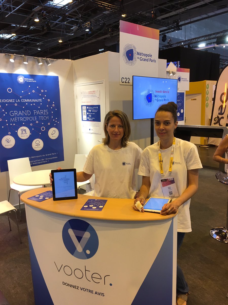 vooter_world's tweet photo. Top départ #VivaTech2017 ! Retrouvez-nous aux côtés @GrandParisMGP pour le lancement de la communauté "Grand Paris Métropole Tech"👉Stand C22 https://t.co/LRKOaja6xn