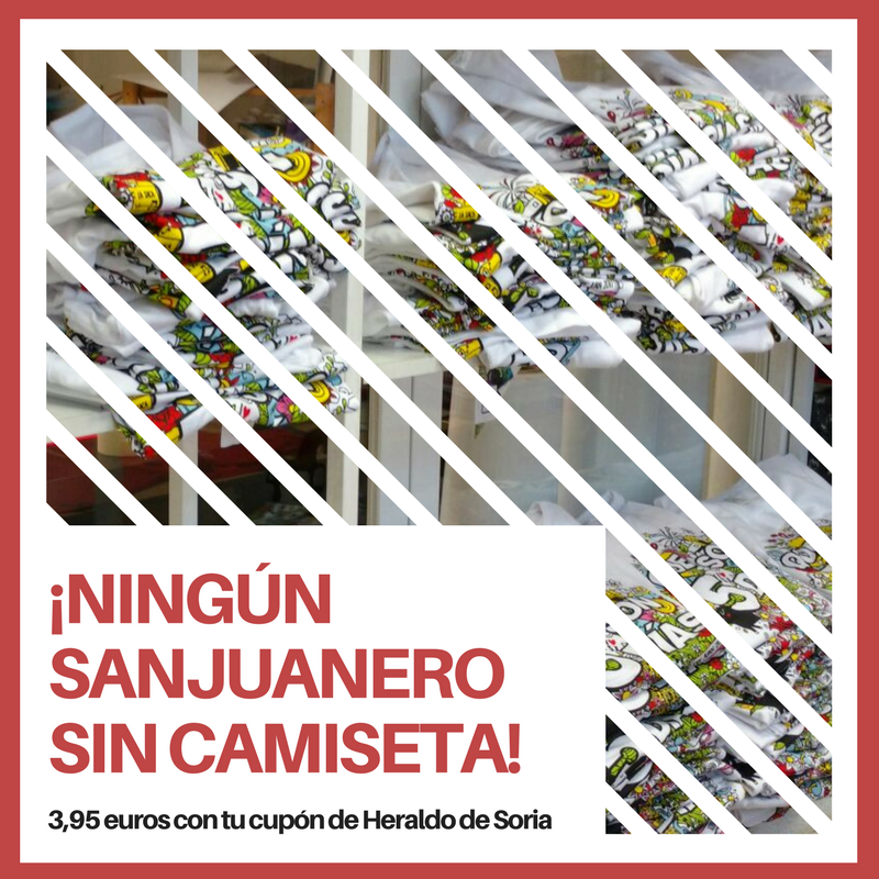 Por 3.95 € con tu cupón de @heraldosoria, no hace falta que esperes al 28 de junio, puedes estrenar tu #camiseta este domingo en La Compra 😜