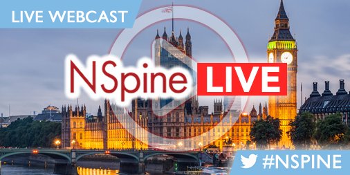 Welcome back to Day 4 of #NSpine.
We're LIVE again at 9:00AM here live.nspine.com &lt;&lt; Share the link with those back in the office