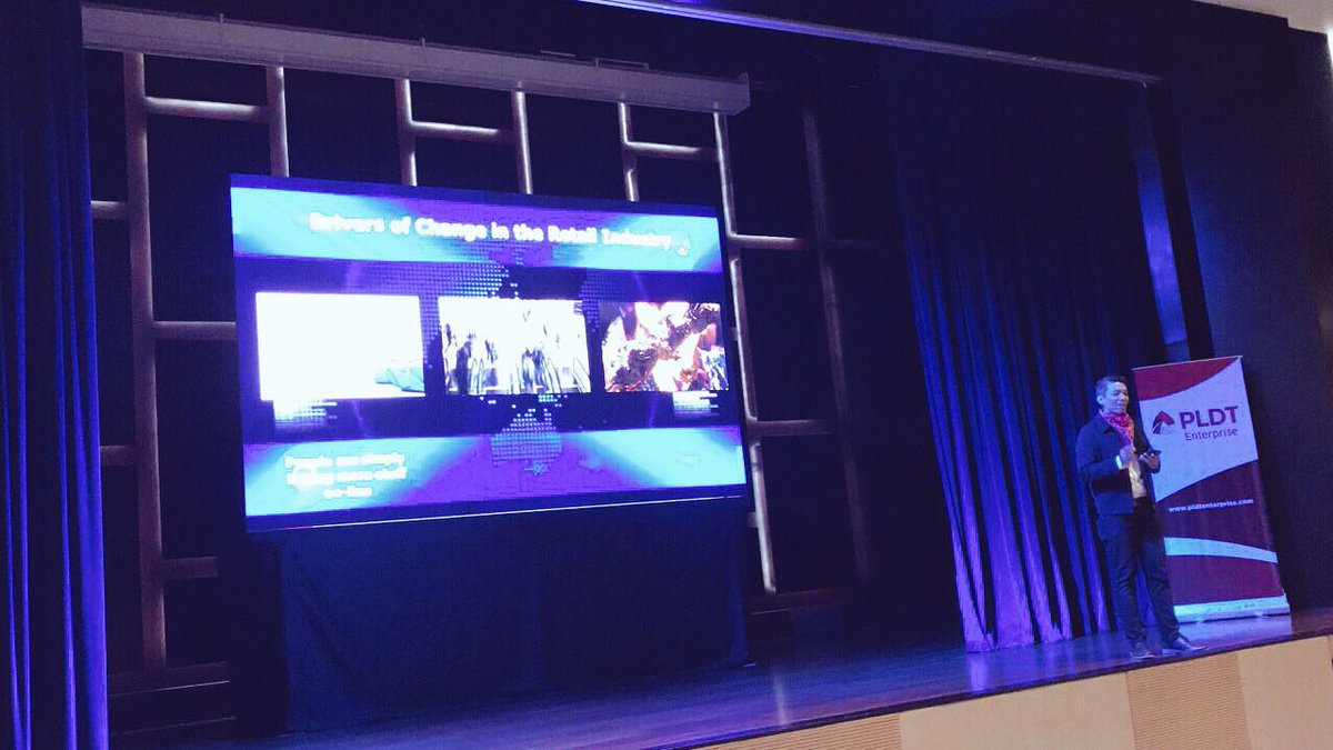 PLDTEnterprise's tweet photo. PLDT VP & Head of Segment Marketing, Amil Azurin, discusses the Retail Apocalypse @ the Retail Breakout Session #PHDigicon2017 #EXRedefined https://t.co/PnKH85Wn2A