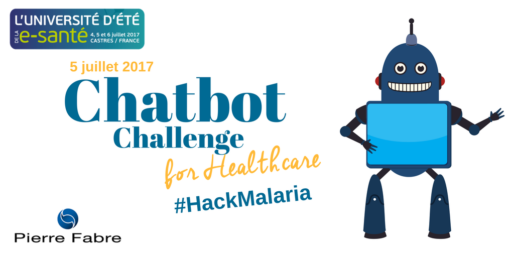 PierreFabre's tweet image. Le #ChatBotChallenge for #Healthcare : une 1ère en France! et c&apos;est à l&apos;@UnivEsante #innovation #HackMalaria bit.ly/2t4HXfW