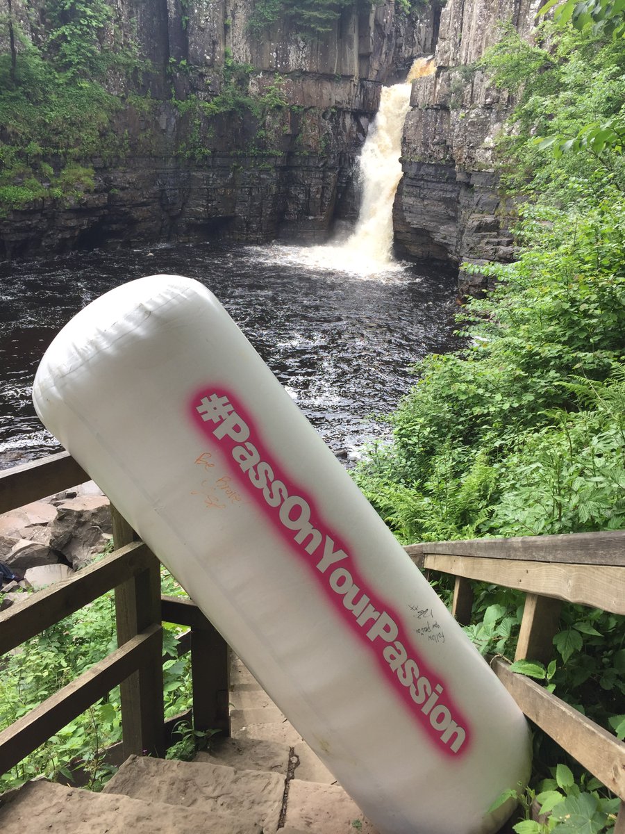 cdsport's tweet image. The #PassOnYourPassion baton continued its trip around County Durham with a walk to High Force yesterday!