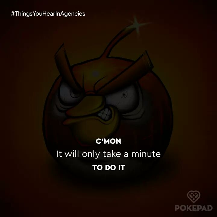 thepokepad's tweet image. #ThingsYouHearInAgencies
#DesignerProblem #TimePassStuff #ClientVsDesigner #AgenciesLife #GraphicDesign #Witty #Poke #Pokepad #WeThePoke