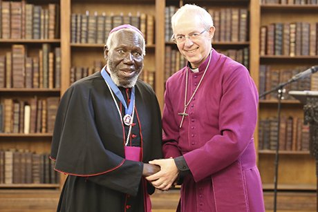 jazink's tweet photo. just grand to see this picture of @JustinWelby and RC Bp. Paride Taban, one of the great peace-makers in #SouthSudan https://t.co/tfNCxP2eQq https://t.co/aCd9NrI7VZ