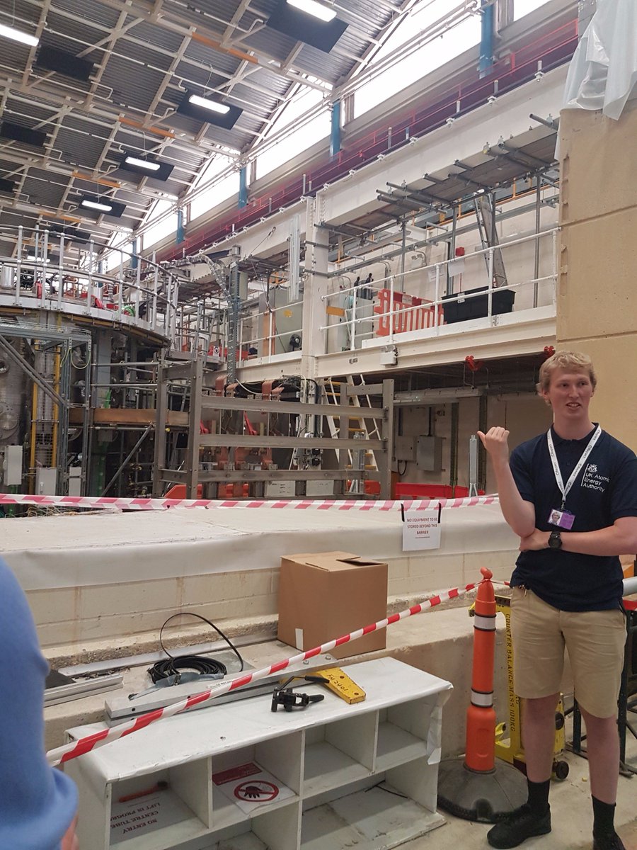 Astute_Nuclear's tweet photo. We had a great tour yesterday evening of the CCFE JET &amp; MAST projects. Thanks @fusionenergy https://t.co/9GgAdllMfc