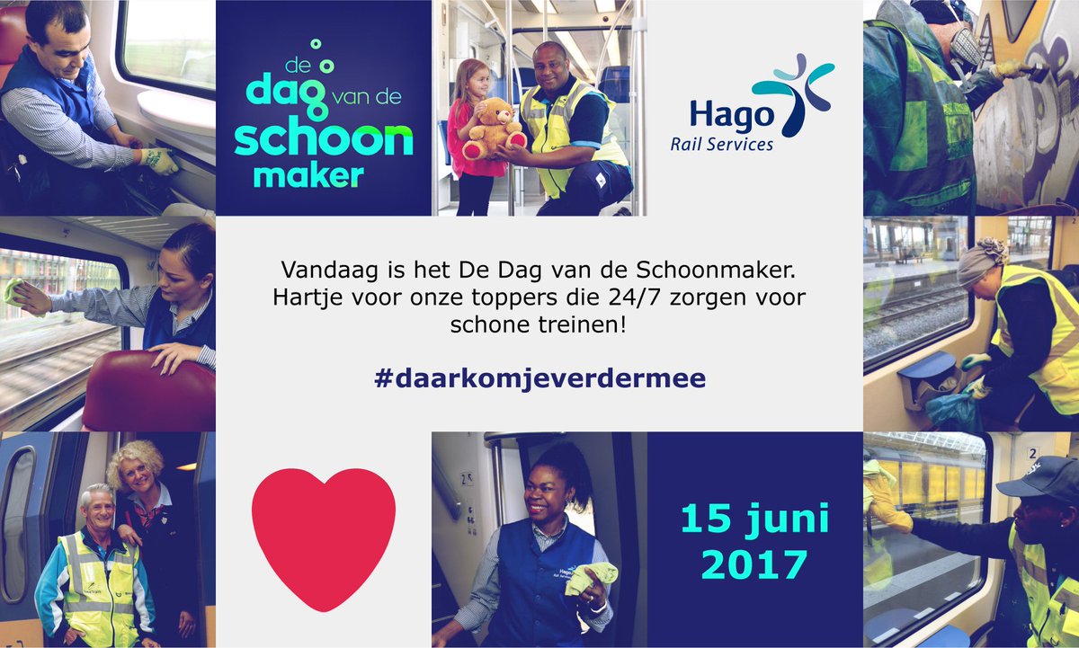 Hartje voor De Dag van de Schoonmaker! #DDVDS #DDVDS17 hagorailservices.nl/nl-nl/news/263…