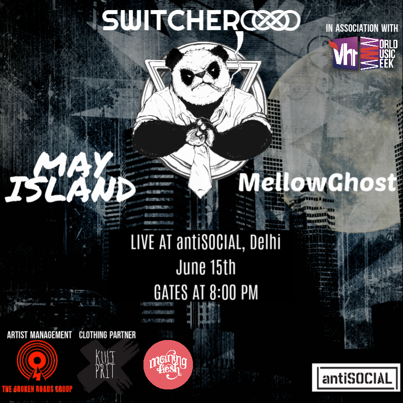 SocialOffline's tweet photo. #Delhi: Switcheroo + May Island & Mellow Ghost at #antiSOCIALhkv / Amalgamates at #CyberHubSocial / Atta Girl + @DJMoCity at #DefColSocial. https://t.co/R6KHqPhpOL