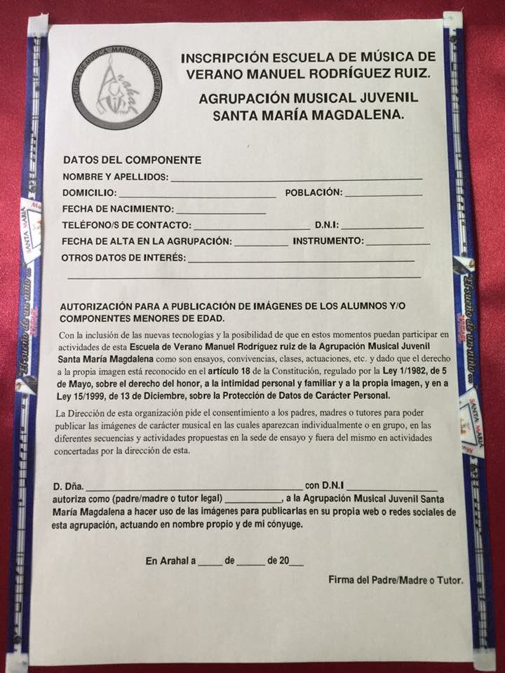 AM_SMMagdalena's tweet photo. Recuerda, si tienes afición a la #musica pásate por la Sede y rellena el formulario para la "Escuela de Música de Verano" ¡ES GRATIS! https://t.co/x2spUJ9Q1M