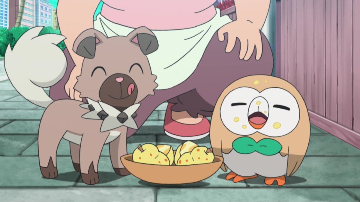 あず V Twitter 上手に食べれてないモクロー不器用かわいい Anipoke