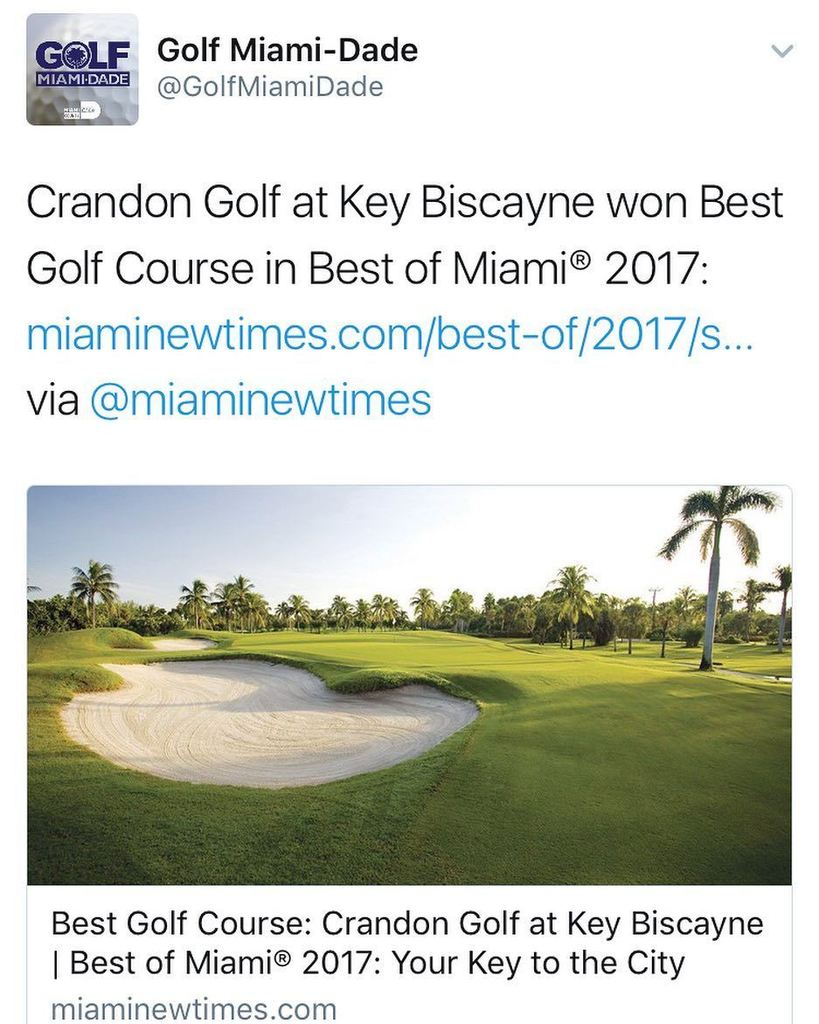 👀⛳️👀 #BestofMiami #CrandonGolf (link in bio)