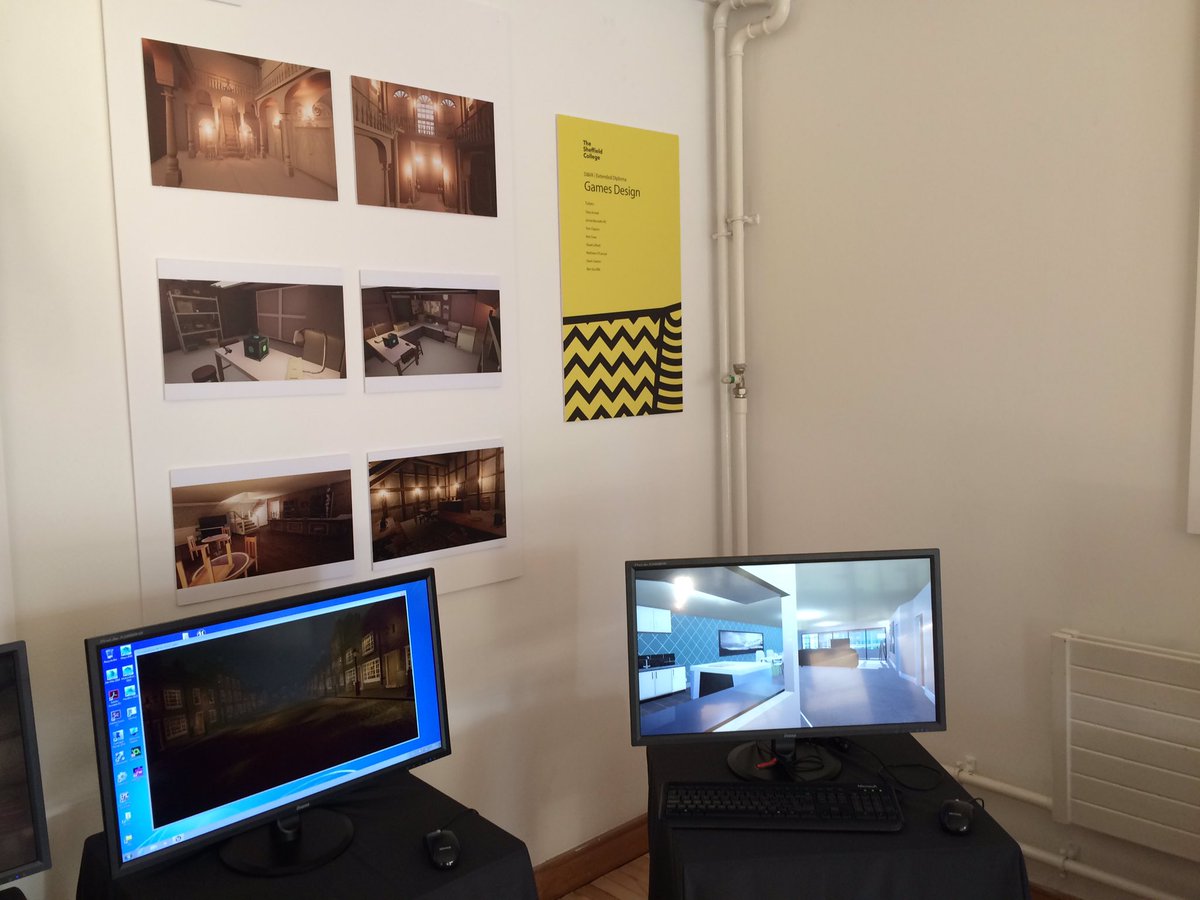 Stuart_Lilford's tweet photo. Some photos from the #Sheffcol Game Design student exhibition last night. Lots of talented youngsters moving into HE @sheffcol #gamedev https://t.co/3cN7qRxddF