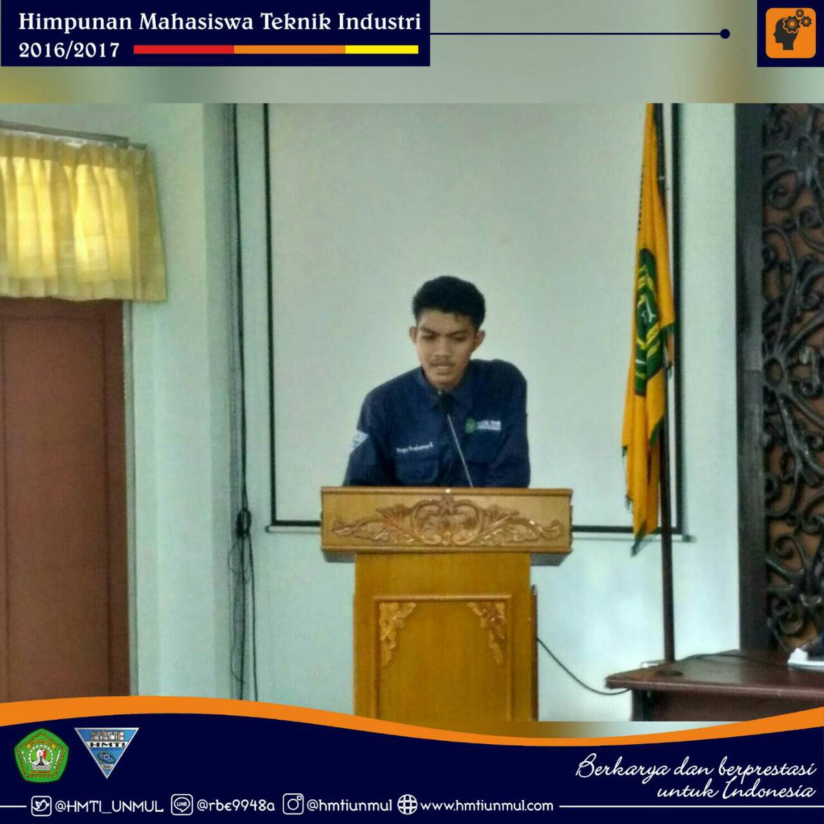 [iNews]

Rapat Evaluasi Triwulan HMTI di kelas besar Fakultas Teknik UNMUL yang disampaikan Divisi Eksternal
More info cek ig @hmtiunmul