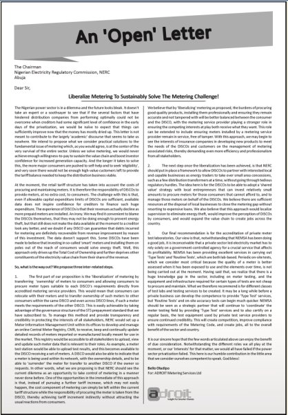 AdroitMetering's tweet photo. An Open Letter to @NERCNG by #Adroitmetering https://t.co/BEiHYkHyV8