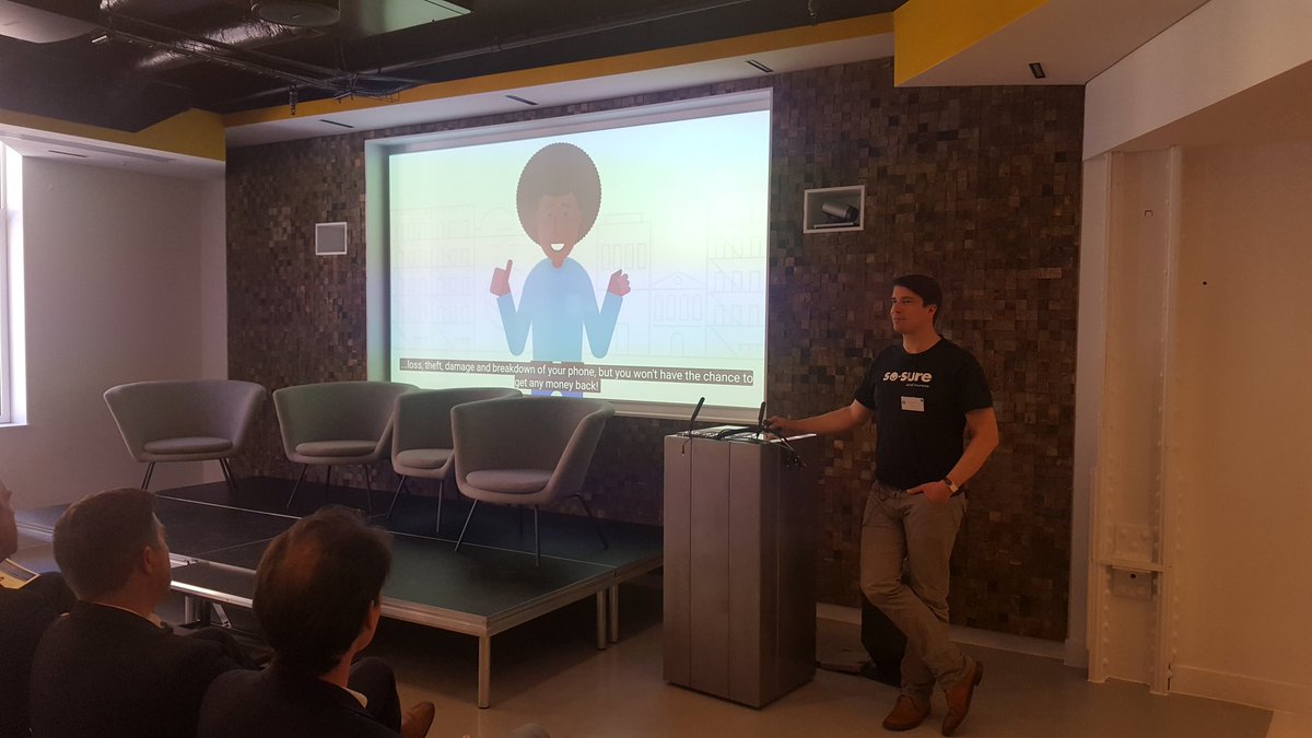 MarkAltus's tweet photo. Dylan @wearesosure presenting better insurance #AltusInsurTech https://t.co/78fDQIWS0G