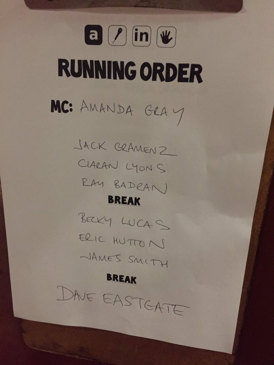 A Mic in Hand Comedy (@amicinhand) on Twitter photo Not bad! <a href="/DAVEEASTGATE/">Dave Eastgate</a> @AmandaGray111 <a href="/ciarancomedy/">Ciar Ly</a> <a href="/Becky_Lucas89/">🐀 Becky Lucas 🐀</a> @RayBadran <a href="/JamesSmithComic/">James Smith</a> <a href="/EricHutton13/">Eric Hutton</a> TONIGHT Not bad! <a href="/DAVEEASTGATE/">Dave Eastgate</a> @AmandaGray111 <a href="/ciarancomedy/">Ciar Ly</a> <a href="/Becky_Lucas89/">🐀 Becky Lucas 🐀</a> @RayBadran <a href="/JamesSmithComic/">James Smith</a> <a href="/EricHutton13/">Eric Hutton</a> TONIGHT