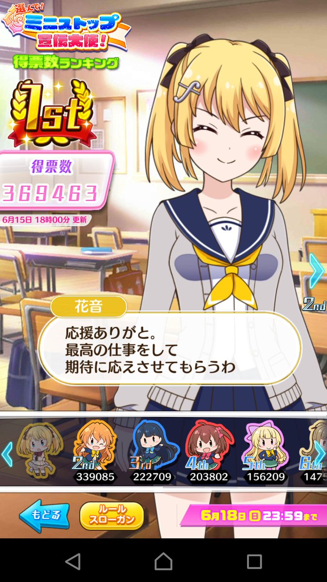 はるっ木 En Twitter 花音 ま 当然でしょ 自分 でしょうね 花音詩穂コンビは反則だろwもっと定期的にキャラ人気投票とかやってバランスとれるような組合せにするか一弾 二弾みたいにして分けてほしい というよりダイアリーみたいに学年違う組合せの方が新鮮