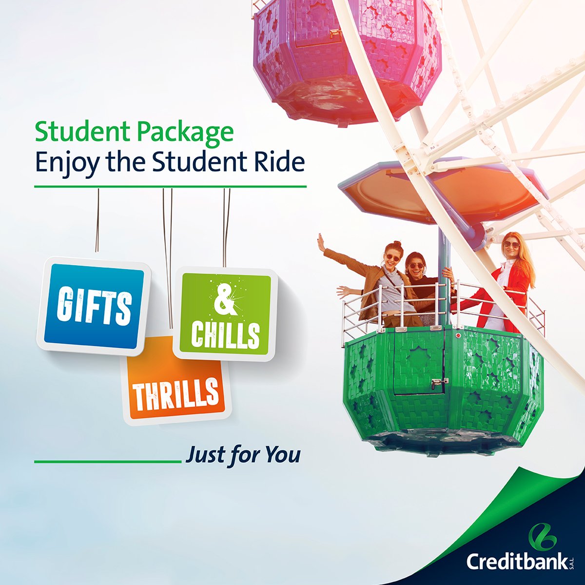 CreditbankSAL's tweet photo. Enjoy the student ride with a bundle of benefits just for you! #Creditbank #StudentPackage https://t.co/r4vnLuwOIs