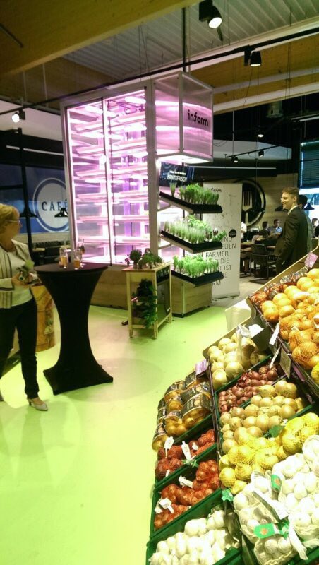 Very proud to see @INFARMBerlin leading urban farming in Europe . 1st opening  at Edeka in Berlin . Rolling out soon to many more cities.