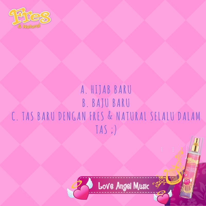 fresnnatural's tweet photo. Untuk lebaran nanti hal baru apa yang Gals persiapkan untuk penampilanmu? #FresAsk https://t.co/LNiOFeTfDF