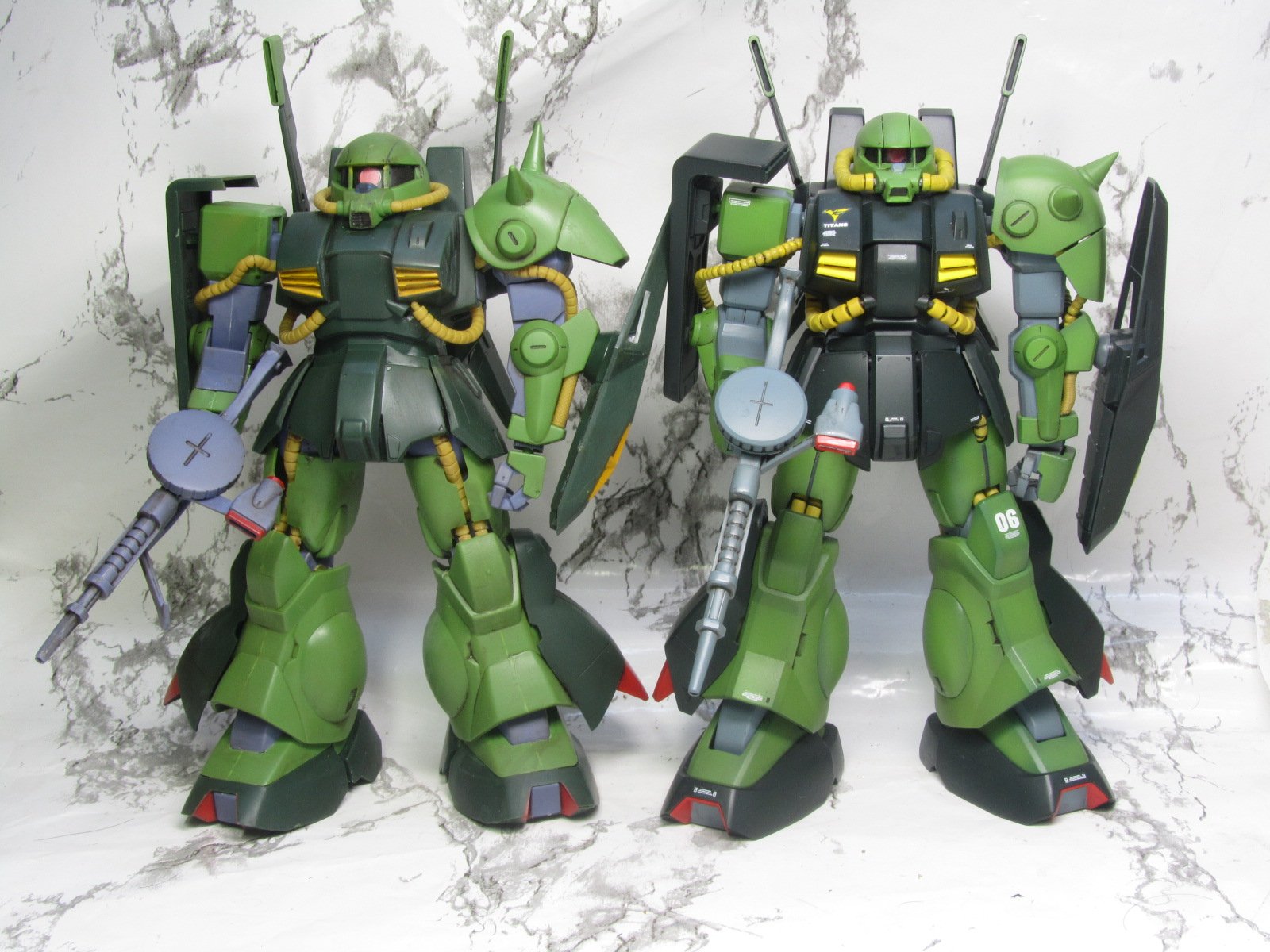 1/1700 ガレージキット　バウンドドック　ハイザック　ガブスレイ　マラサイ　完成品　旧キット　EXモデル MSセット6