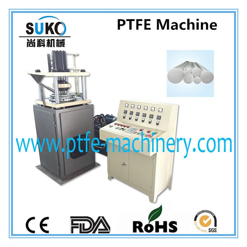 PTFE rod extruder: Ø4-150mm  continue extrusion with unmilited length horizontal type-ptfe-machinery.com/projects/rod-e…