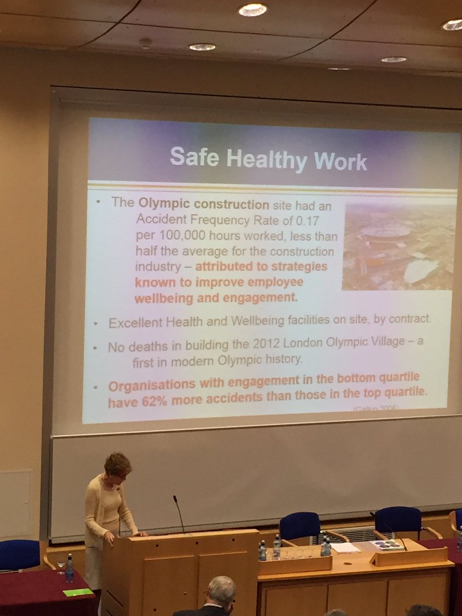 GalwayHPRC's tweet photo. According to @DameCarolBlack, @LondonOlympics2 was the first modern olympics not to have a site death.Setting for #WPHP can vary #hprc2017 https://t.co/qZCrcUOjrU