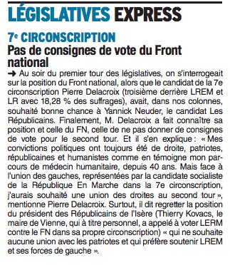 MonnierThibaut's tweet photo. Le président des @Republicains38 appelle à voter #LREM, confirmant que #LR sont et resteront des vassaux de #LREM.
Un mot @laurentwauquiez ? https://t.co/lUmTE7jKWy