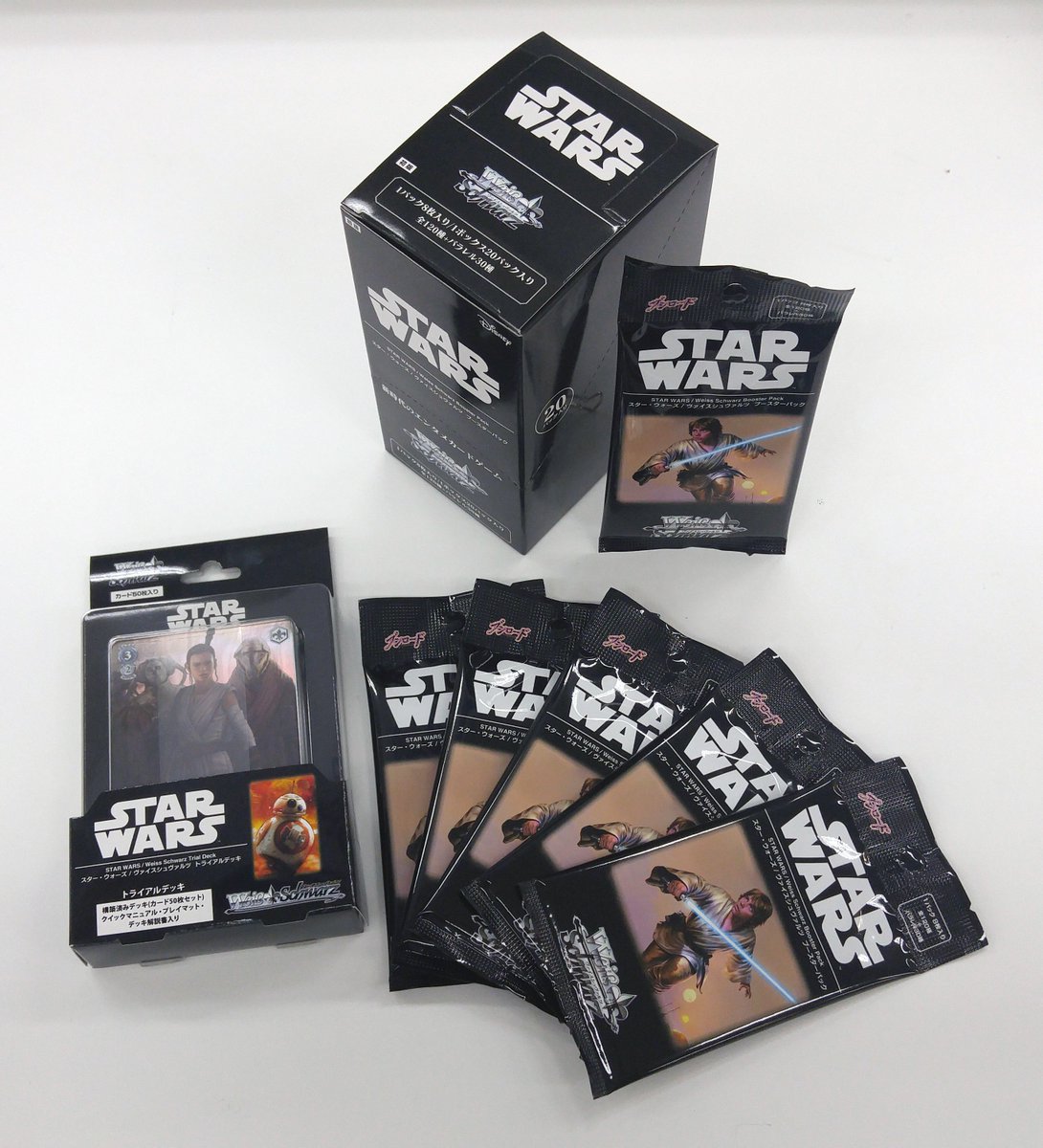 お知らせ】明日発売のトライアルデッキ、ブースターパック「STAR WARS