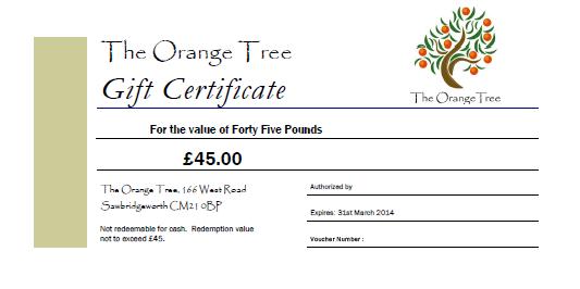 tomperry01's tweet photo. Father's Day is fully booked but treat Dad to a @OrangeTreeSawbo Gift Voucher! To buy yours 01279722485 https://t.co/vPIICneiwl
