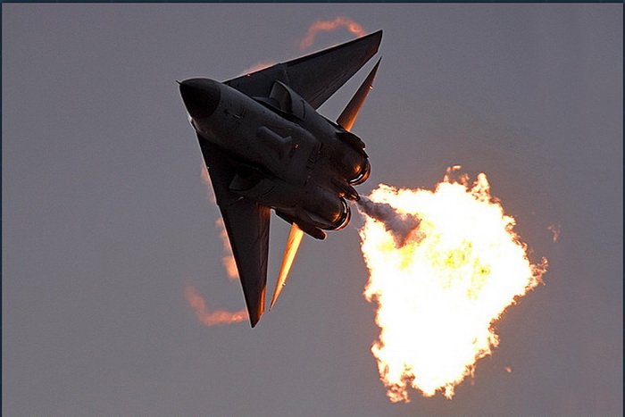 SinghaniaGautam's tweet photo. F-111 Aardvark performs a Dump & Burn for the last time before its retirement from Australian Air Force. #JetFacts https://t.co/zEr0D7AHOq