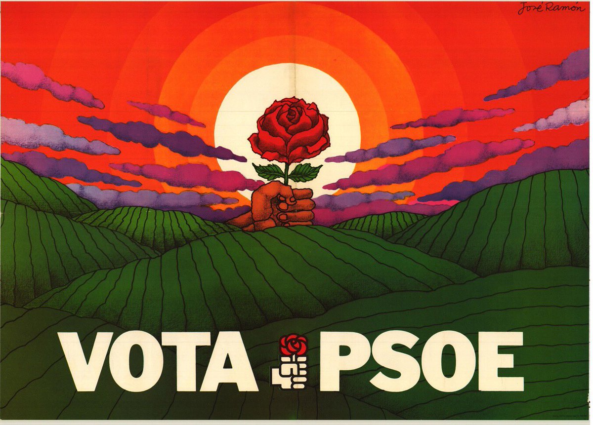 PSOE's tweet photo. Hoy se cumplen #40AñosDeDemocracia. En 1977, 118 diputados y diputadas del PSOE volvían al Congreso, tras 40 años de dictadura y represión https://t.co/ybEI8xoshv