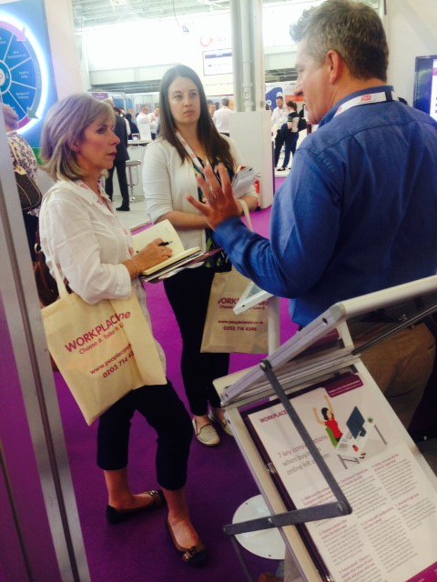 PeopleCareHR's tweet photo. Another busy day at #CIPD #HRSS17. Come by and say Hi - stand H360 https://t.co/vPS7OVR7tl