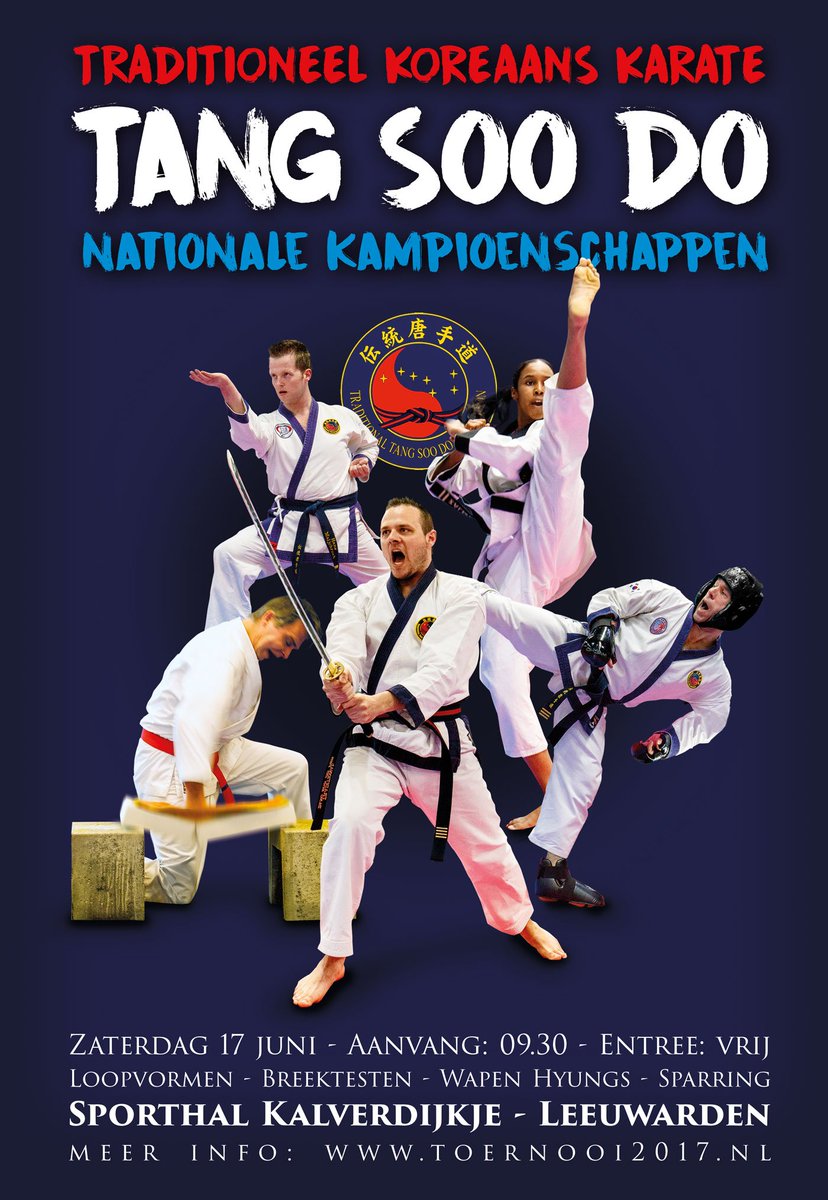 Samjoko_TSD's tweet photo. Deze zaterdag in het Kalverdijkje: NK Tang Soo Do, vanaf 09.30 uur. Toeschouwers gratis toegang! #tangsoodo #koreaans #karate #leeuwarden https://t.co/gLOk1D7Tvn