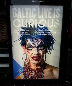 LauraLislecc's tweet photo. Fantastic to see @balticmill campaign around #Newcastle city centre, 9th JULY -The finale event of curious arts festival17 #Booknow #CCUKAds https://t.co/dmzKpQcyEV