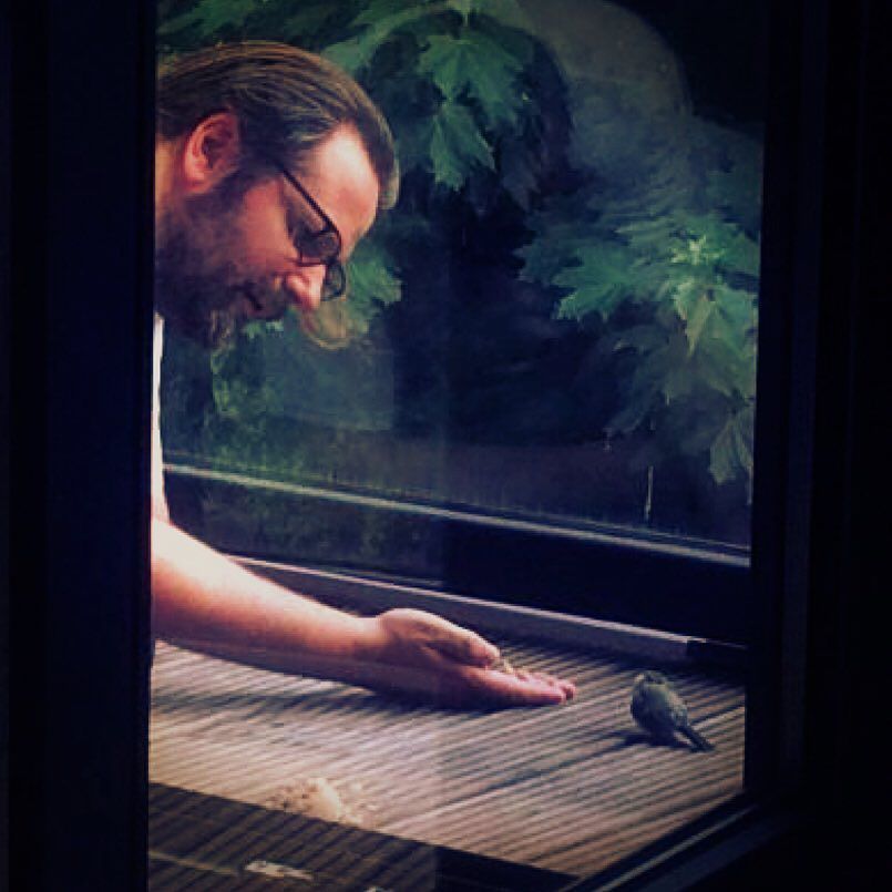 Gronkh's tweet photo. Von der 3h Rettungsaktion für den abgestürzten Kohlmeisenteenie Herbert 😊🐥❤️ https://t.co/RDjPxJslJk