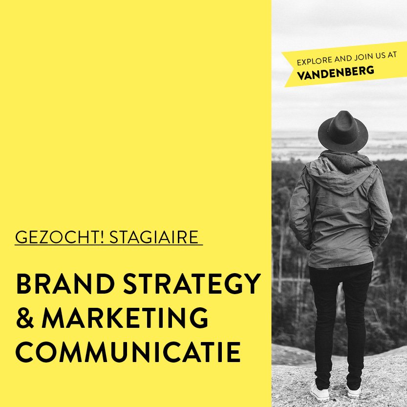 HBO stagiaire brand strategy &amp; marketing communicatie gezocht! 
Mail Annemieke: avbaal@vandenbergnl.com
#stage #vacature