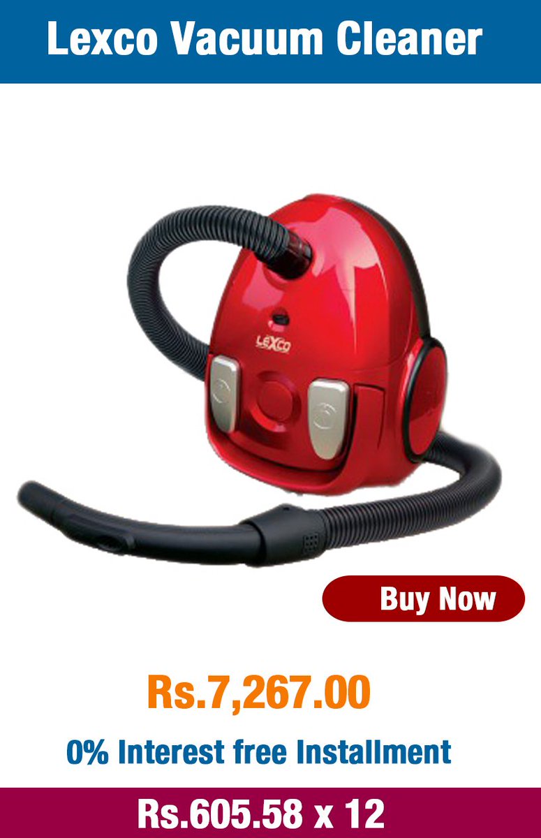 Speed controllable Lexco Vacuum Cleaner with a reusable dust bag for just Rs.7,267
Buy Now : https://t.co/szF49vuYW6 https://t.co/ruXyKrfCom