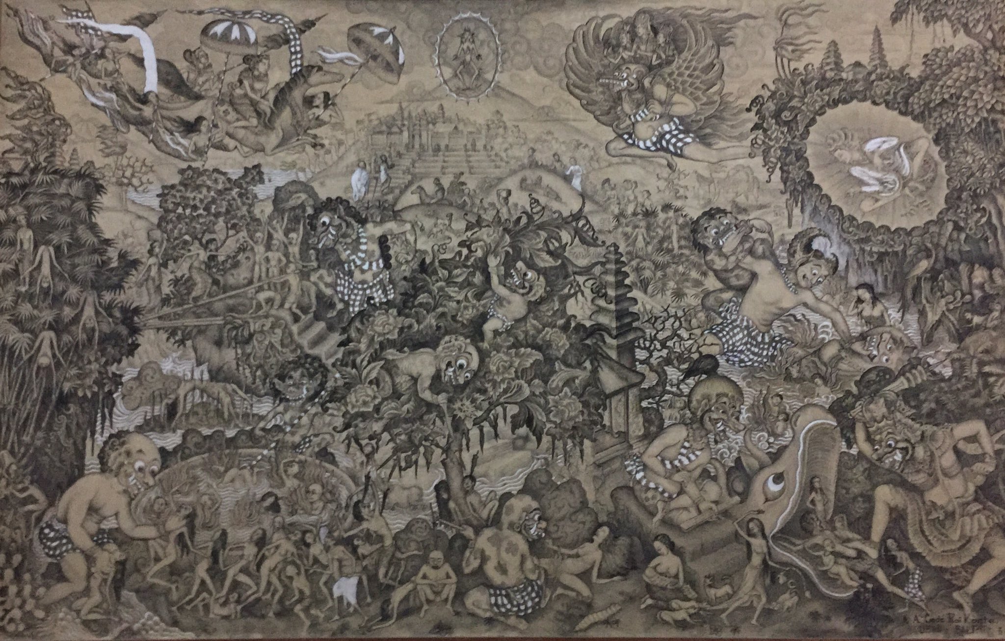 Twitter 上的 Sebiji Art いつか ３年以内に地獄絵巻みたいな展覧会をやりたい 仮タイトルは天国と地獄 地獄 地獄絵 バリ 絵画 バリ T Co ybwy1crq Twitter
