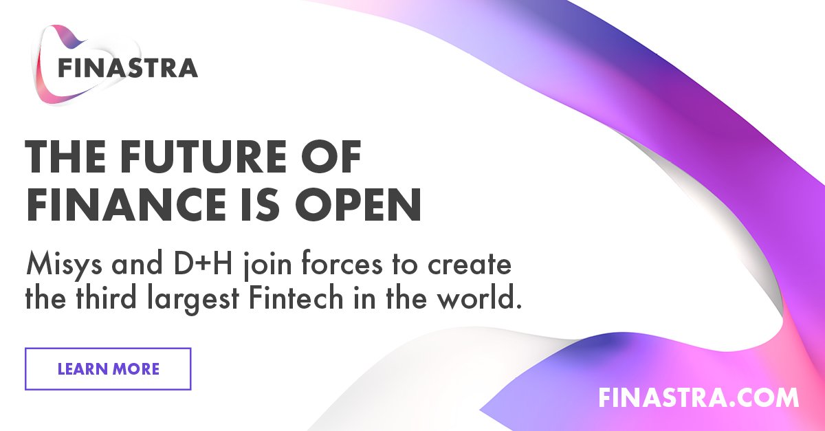 FinastraFS's tweet photo. Major announcement! Today Misys and @DHUSACorp join forces to become the world's 3rd largest #Fintech https://t.co/oQM91EcSeG #HelloFinastra https://t.co/UmDISKPJ2Z