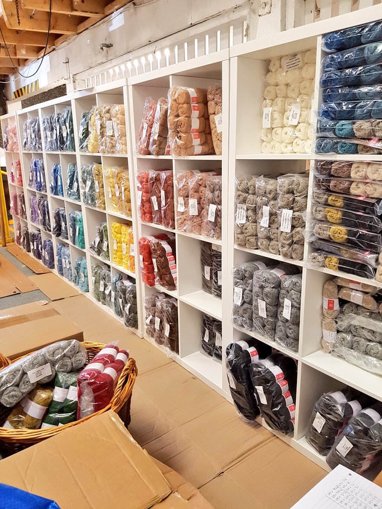 Jamieson_Smith's tweet photo. Packing up for Woolfest!
@ow123 @homeisanisland 
#allthewool @WoolfestGB  #cumbria #roadtrip #shetlandwool #wool #jamiesonandsmith #yarn https://t.co/yVWLJZ11iA