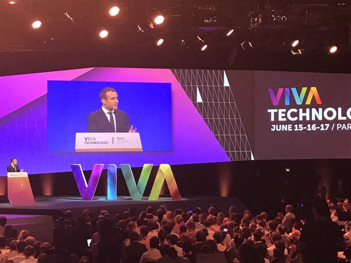 asostaponti's tweet image. #VivaTechnology2017 - intervention @EmmanuelMacron - la France devient la nation des start-ups !
