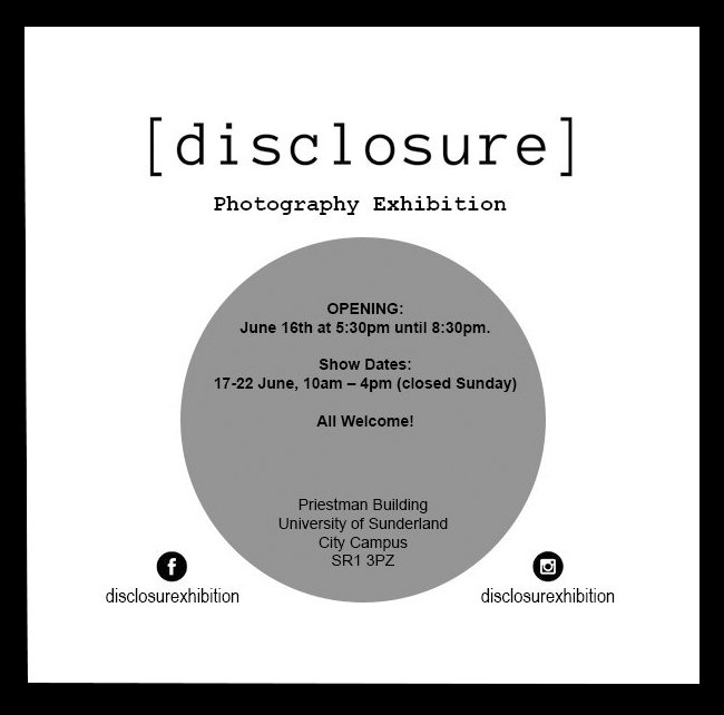 Disclosure_2017's tweet image. TOMORROW our #Exhibition opens at 5:30pm. Come along &amp;amp; see all the beautiful #photography that will be on display!

#Sunderland #NEfollowers
