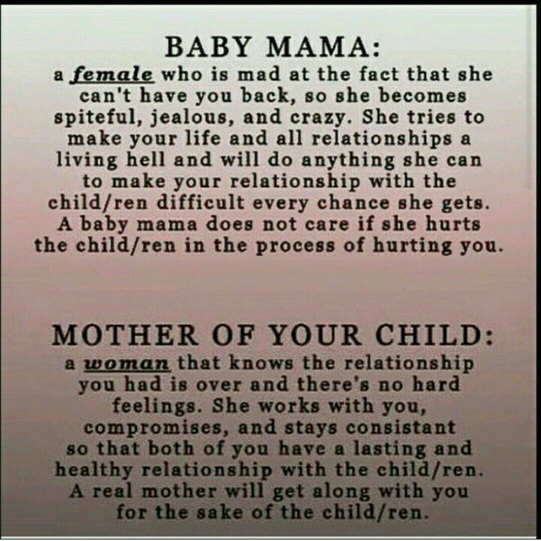 DICCSupport's tweet image. What my ex-wife has reduced herself to: a "Baby Mama"