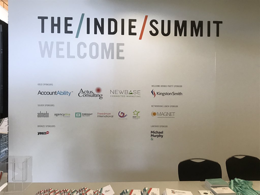 CLeverinuk's tweet photo. Farewell #TheIndieSummit Thanks for a great conference @agencydna https://t.co/Al43GCfTlz
